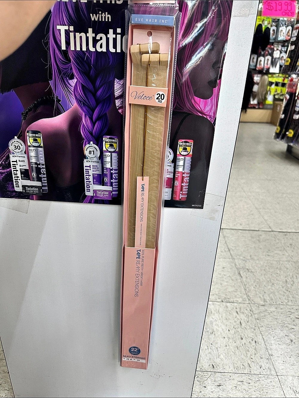 Eve Hair Inc Veloce Remy Extensions 20-Piece Blonde Human Hair Extensions NWT